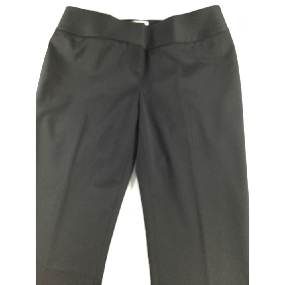 Halogen 10P BlackDress Pants StraightLeg Stretch Wide Waistband Office Timeless